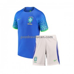 Nogometni Dresovi Brazil Dječji Gostujući dres World Cup 2022 Kratkih Rukava