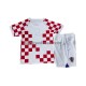 Nogometni Dresovi Hrvatska Dječji Domaći dres World Cup 2022 Kratkih Rukava