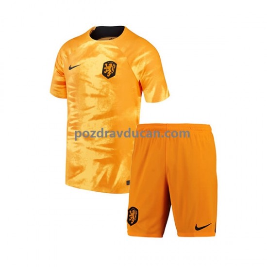 Nogometni Dresovi Nizozemska Dječji Domaći dres World Cup 2022 Kratkih Rukava