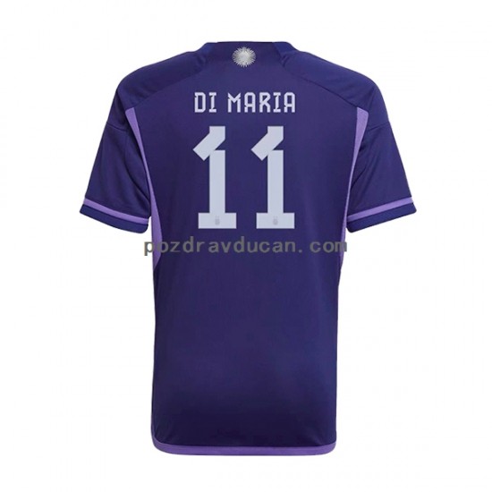 Nogometni Dresovi Argentina Di Maria 11 Muški Gostujući dres World Cup 2022 Kratkih Rukava