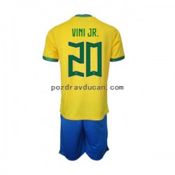 Nogometni Dresovi Brazil Vinicius Junior 20 Dječji Domaći dres World Cup 2022 Kratkih Rukava