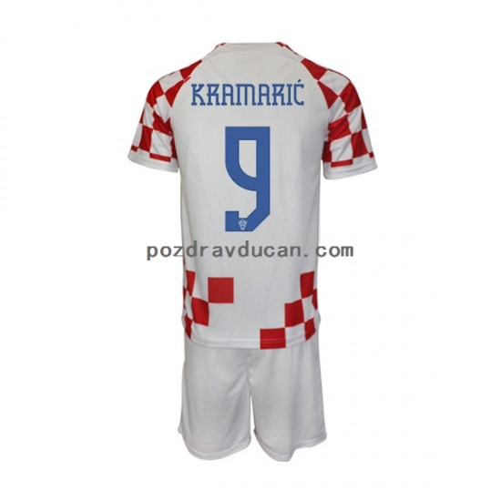 Nogometni Dresovi Hrvatska Kramaric 9 Dječji Domaći dres World Cup 2022 Kratkih Rukava