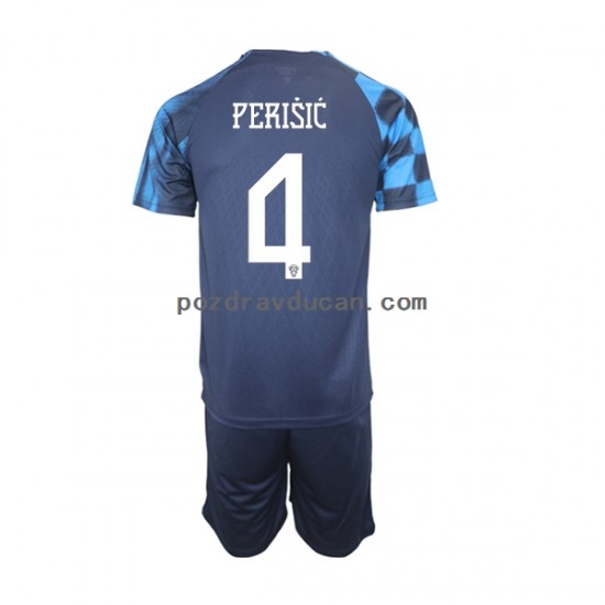 Nogometni Dresovi Hrvatska Perisic 4 Dječji Gostujući dres World Cup 2022 Kratkih Rukava
