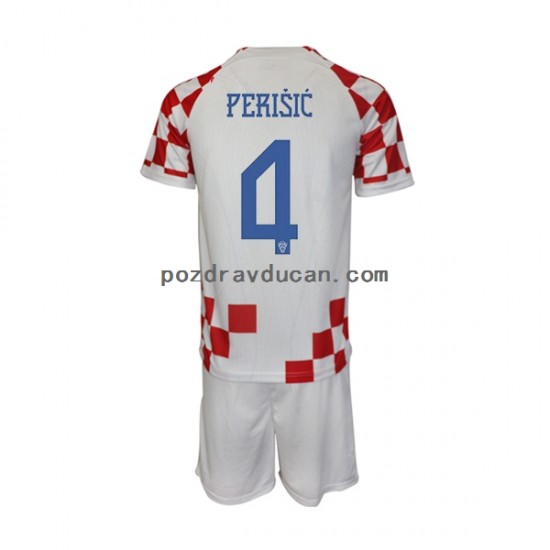 Nogometni Dresovi Hrvatska Perisic 4 Dječji Domaći dres World Cup 2022 Kratkih Rukava