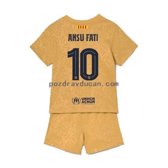 Nogometni Dresovi FC Barcelona Ansu Fat 10 Dječji Gostujući dres 2022-2023 Kratkih Rukava