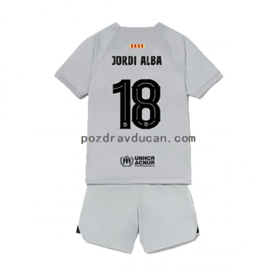 Nogometni Dresovi FC Barcelona Jordi Alba 18 Dječji Treći dres 2022-2023 Kratkih Rukava