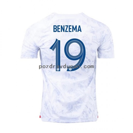 Nogometni Dresovi Francuska Benzema 19 Muški Gostujući dres World Cup 2022 Kratkih Rukava