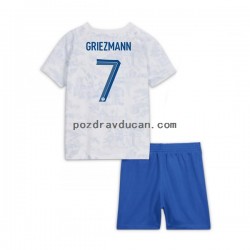 Nogometni Dresovi Francuska Griezmann 7 Dječji Gostujući dres World Cup 2022 Kratkih Rukava