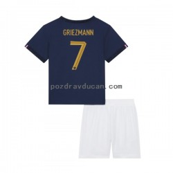 Nogometni Dresovi Francuska Griezmann 7 Dječji Domaći dres World Cup 2022 Kratkih Rukava