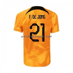 Nogometni Dresovi Nizozemska Frenkie de Jong 21 Muški Domaći dres World Cup 2022 Kratkih Rukava