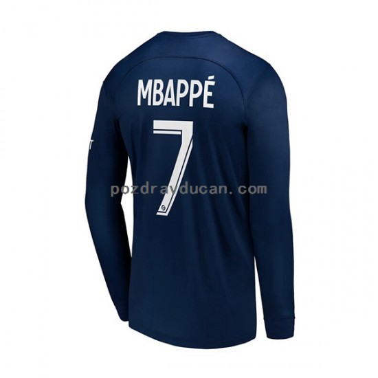 Nogometni Dresovi Paris Saint-Germain Mbappé 7 Muški Domaći dres 2022-2023 Dugi Rukav