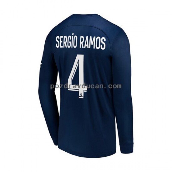 Nogometni Dresovi Paris Saint-Germain Sergio Ramos 4 Muški Domaći dres 2022-2023 Dugi Rukav