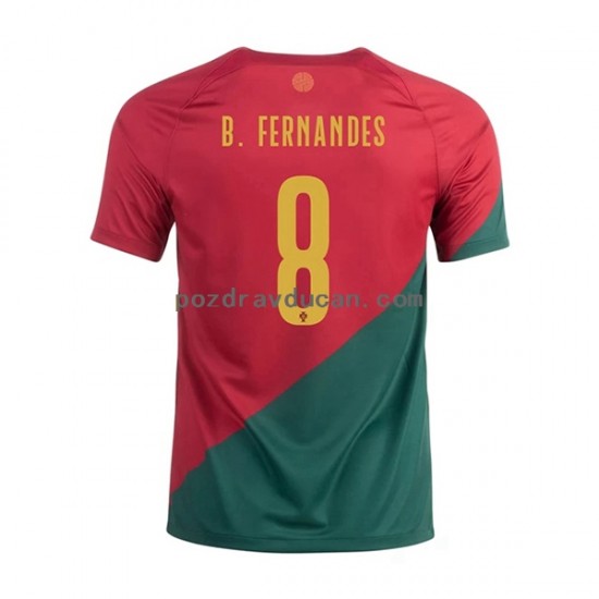 Nogometni Dresovi Portugal B.Fernandes 8 Muški Domaći dres World Cup 2022 Kratkih Rukava