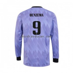 Nogometni Dresovi Real Madrid Karim Benzema 9 Muški Gostujući dres 2022-2023 Dugi Rukav
