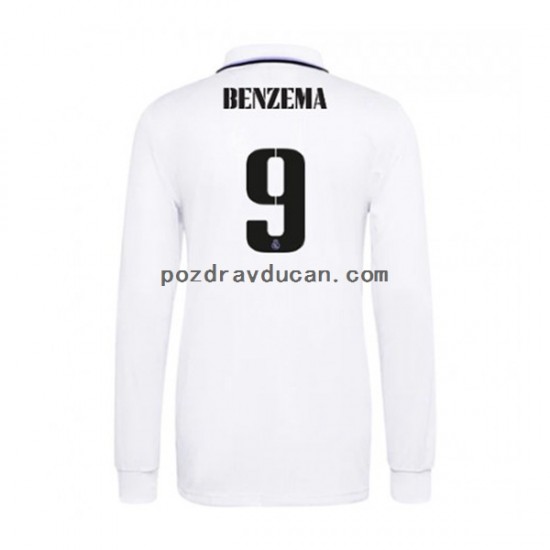 Nogometni Dresovi Real Madrid Karim Benzema 9 Muški Domaći dres 2022-2023 Dugi Rukav