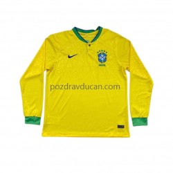 Nogometni Dresovi Brazil Muški Domaći dres World Cup 2022 Dugi Rukav