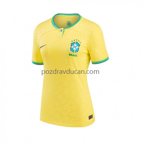 Nogometni Dresovi Brazil Ženski Domaći dres World Cup 2022 Kratkih Rukava