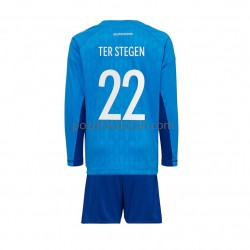 Nogometni Dresovi Njemačka ter Stegen 22 Vratar Dječji Domaći dres World Cup 2022 Dugi Rukav