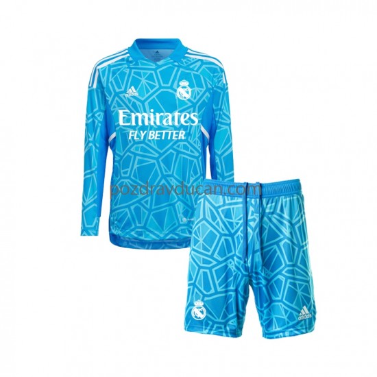 Nogometni Dresovi Real Madrid Vratar Dječji Domaći dres 2022-2023 Dugi Rukav