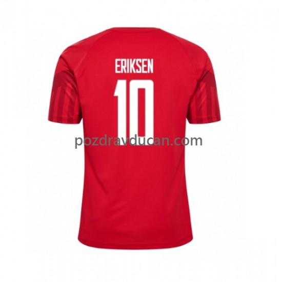 Nogometni Dresovi Danska Christian Eriksen 10 Muški Domaći dres World Cup 2022 Kratkih Rukava