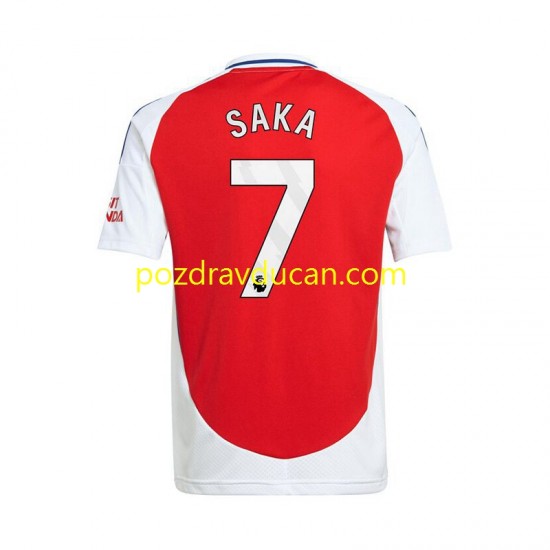 Nogometni Dresovi Arsenal Bukayo Saka 7 Muški Domaći dres 2024-2025 Kratkih Rukava