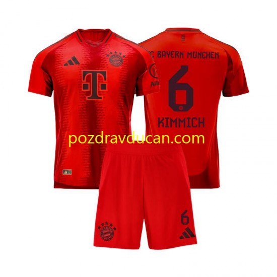 Nogometni Dresovi FC Bayern München Joshua Kimmich 6 Dječji Domaći dres 2024-2025 Kratkih Rukava
