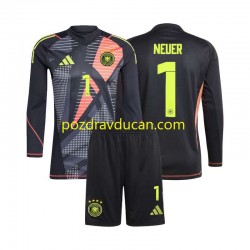 Nogometni Dresovi Njemačka Manuel Neuer 1 Vratar Dječji Domaći dres Euro 2024 Dugi Rukav
