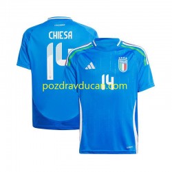 Nogometni Dresovi Italija Chiesa 14 Muški Domaći dres Euro 2024 Kratkih Rukava
