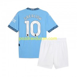 Nogometni Dresovi Manchester City Jack Grealish 10 Dječji Domaći dres 2024-2025 Kratkih Rukava
