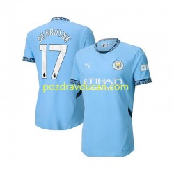 Nogometni Dresovi Manchester City Kevin De Bruyne 17 Muški Domaći dres 2024-2025 Kratkih Rukava