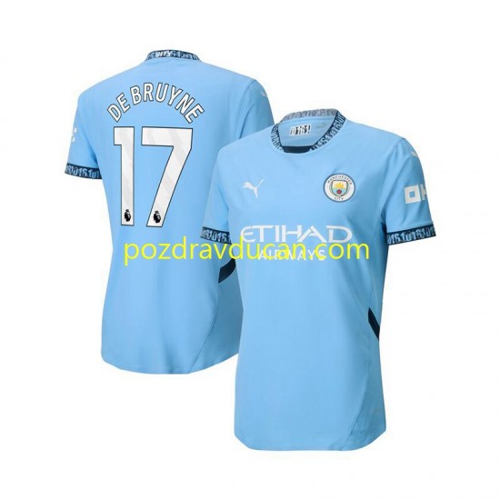 Nogometni Dresovi Manchester City Kevin De Bruyne 17 Muški Domaći dres 2024-2025 Kratkih Rukava