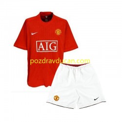 Nogometni Dresovi Manchester United 2007 Retro Dječji Domaći dres Kratkih Rukava
